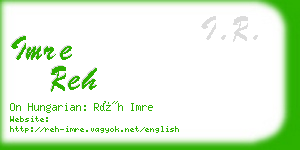 imre reh business card